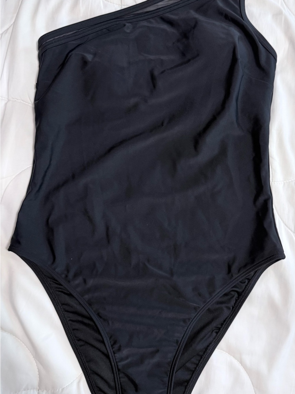 Cupshe Black One-Shoulder One-Piece Swimsuit